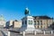 Amalienborg Square Ð’Â with monumental equestrian statue of King Frederick V and Frederiks Church